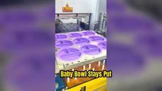 더 이상 지저분한 식사 시간 실리콘 아기 그릇은 없습니다